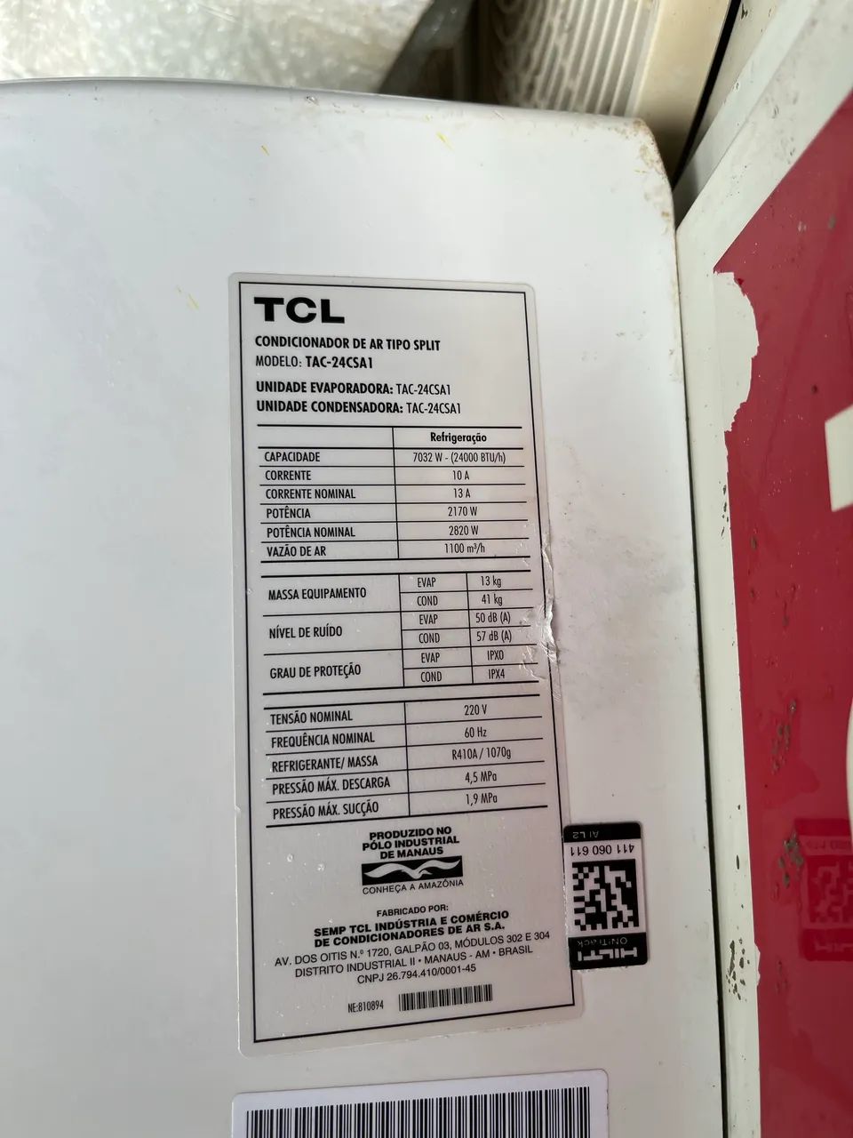 Ar condicionado 24 mil Btu - BOM  - Foto 3
