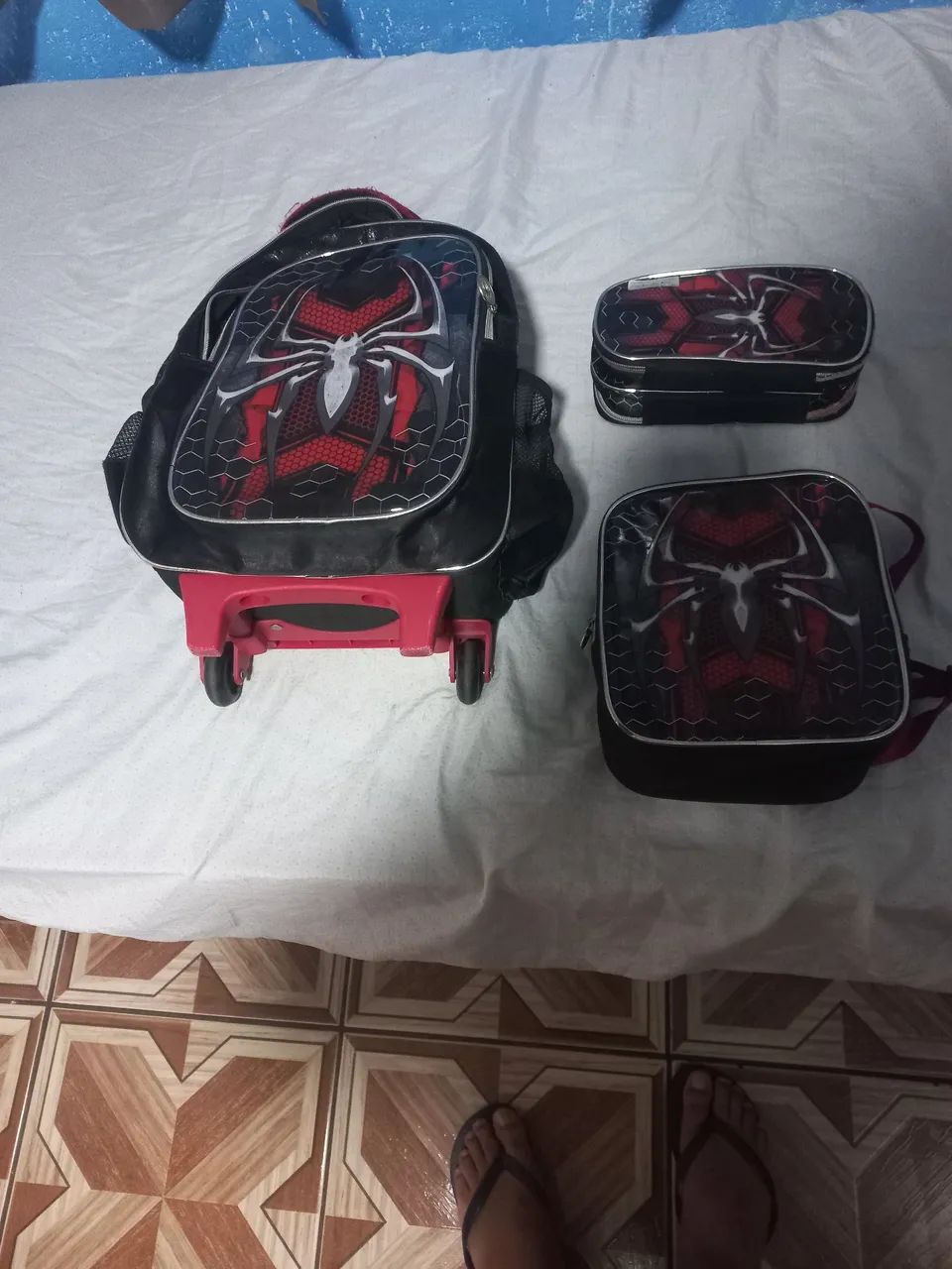 Mochila escolar 3 peças  - Foto 3