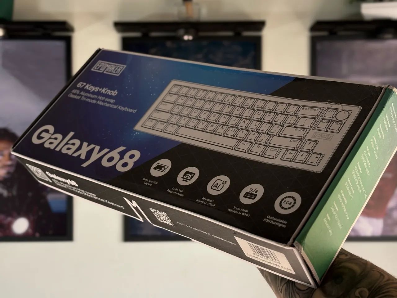 Teclado Magnético Epomaker Galaxy68 (Novo) - Foto 2