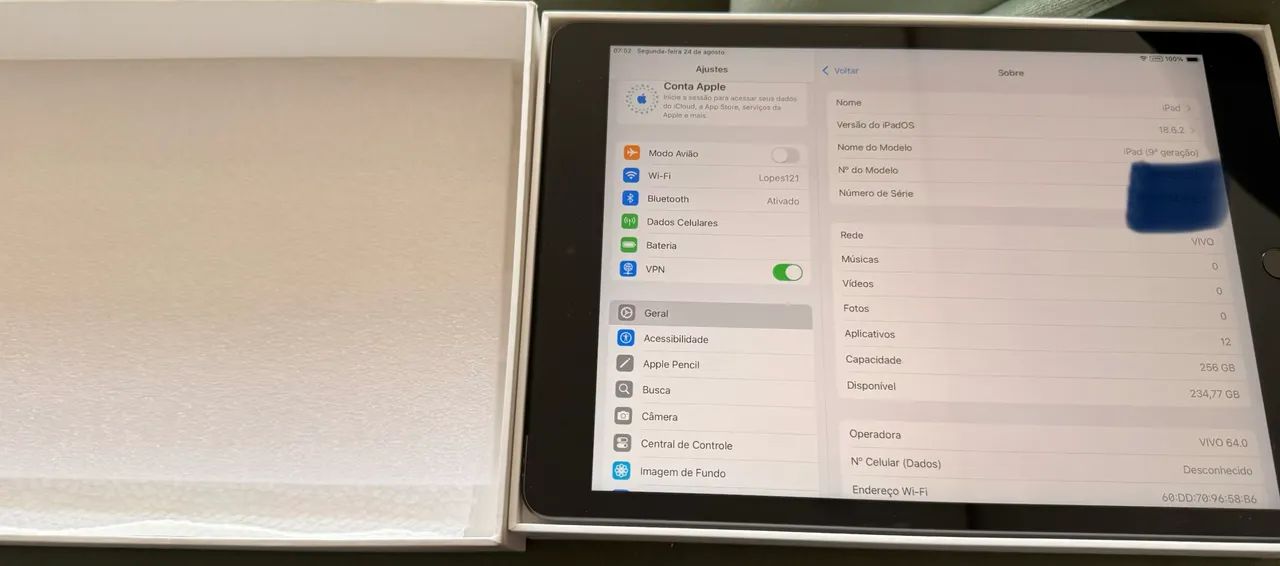 VENDO IPAD 9* GERAÇÃO- 256GB - Foto 4