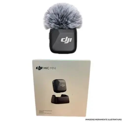 MICROFONE DJI MIC MINI 1TX DJI128 PRETO - Acessórios para Câmeras