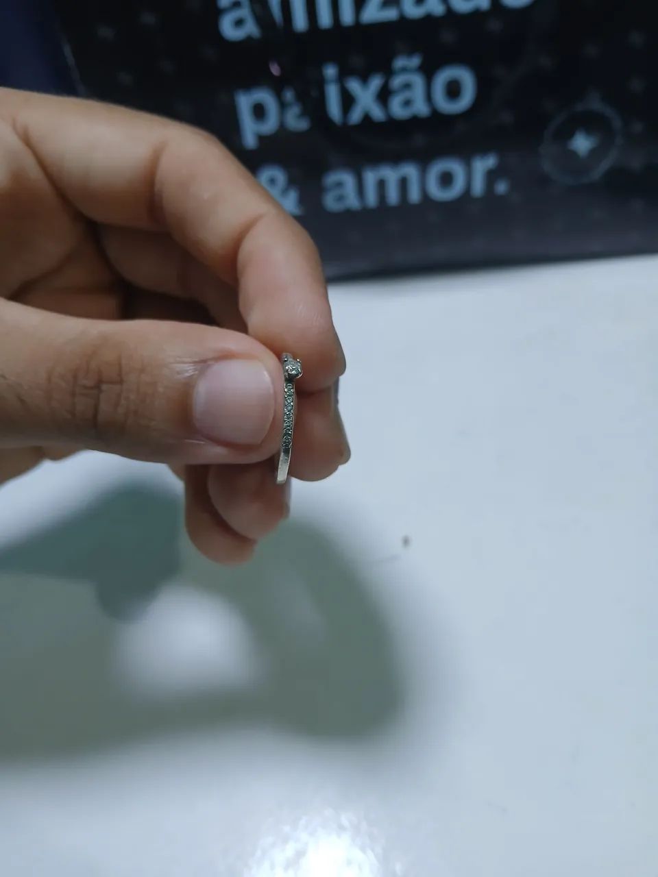Anel solitário tamanho 18 - Foto 4