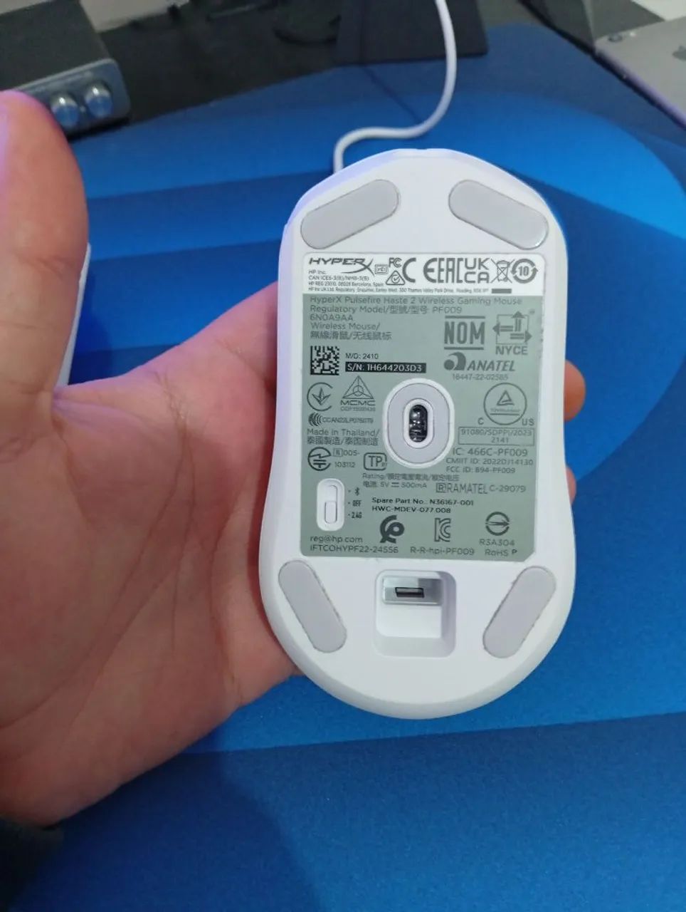 Mouse hyperx branco sem fio - Foto 4
