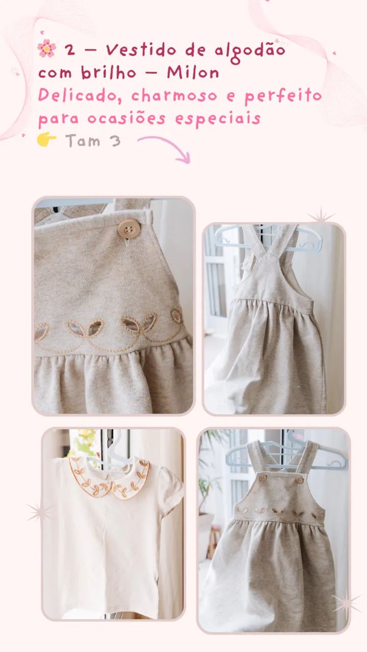 Vestidos e Sapatilha Infantil - Foto 2