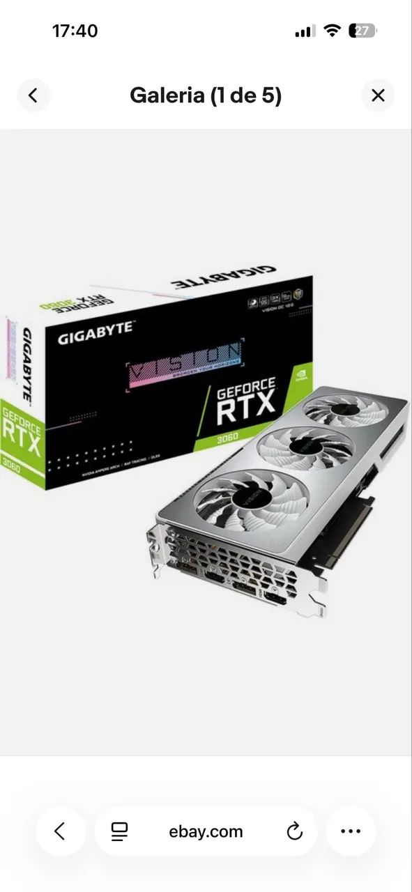 Rtx 3060 ti 8gb vision 3 fan