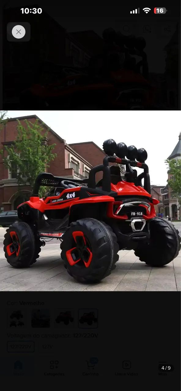 Jeep infantil elétrico 12v - Foto 4