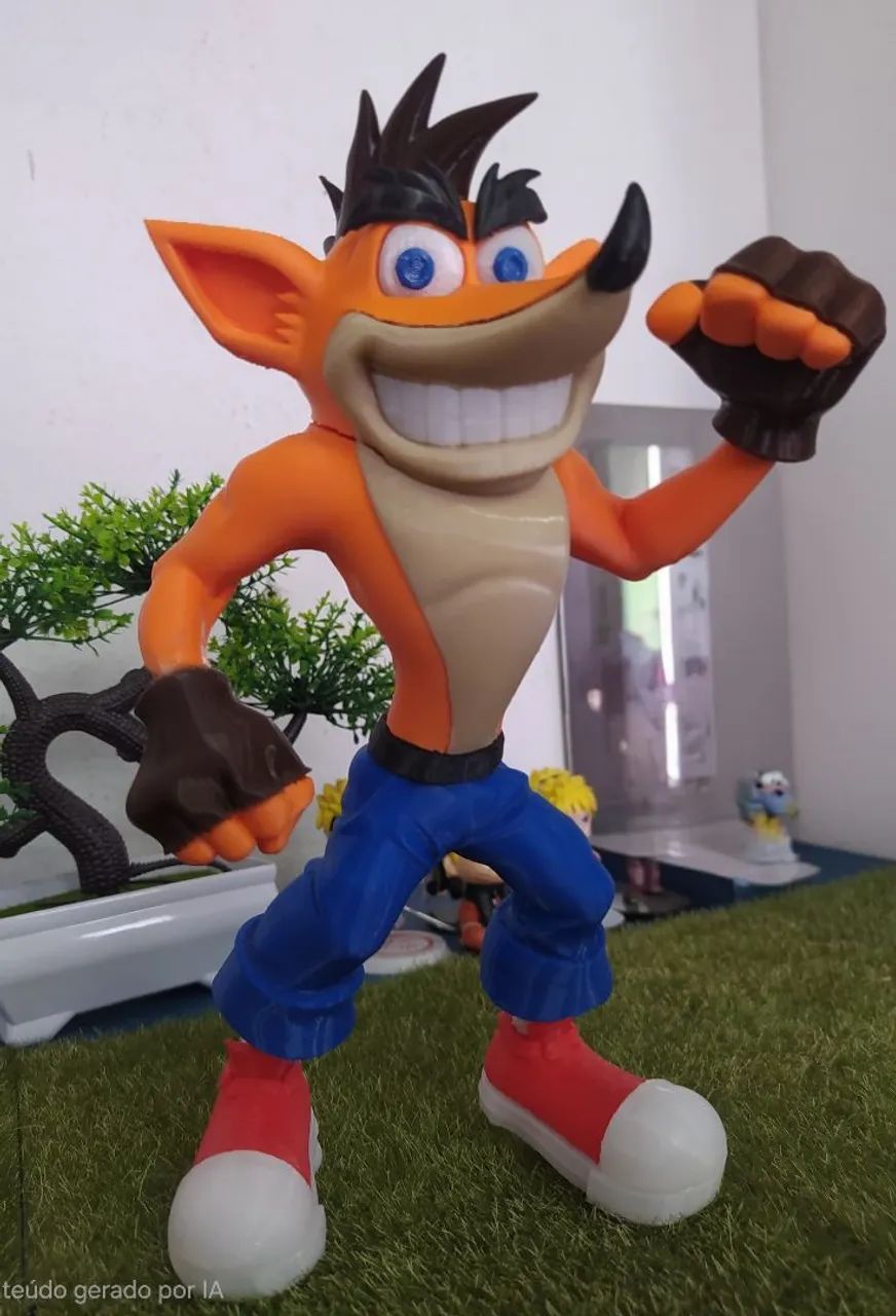 Action Figure Crash Bandicoot em 3D - Foto 4