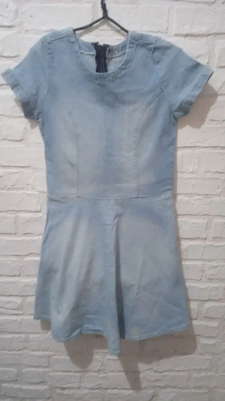 Vestido Jeans Godê Feminino M  - Foto 4