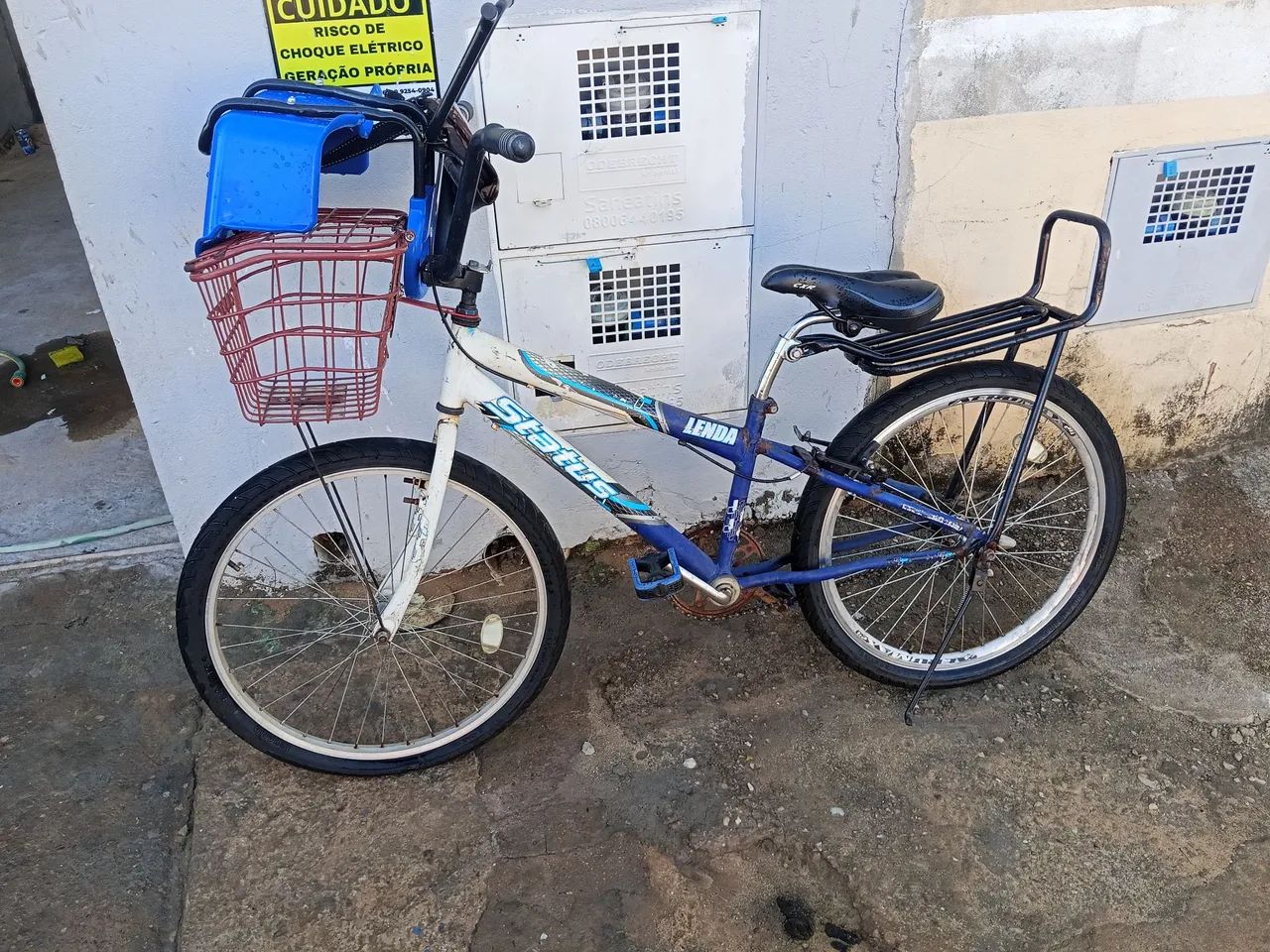 Bicicleta  usada com cadeira infantil  - Foto 2