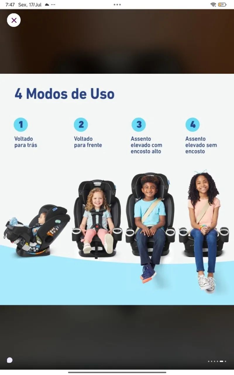 Cadeirinha Graco 4ever - Foto 2