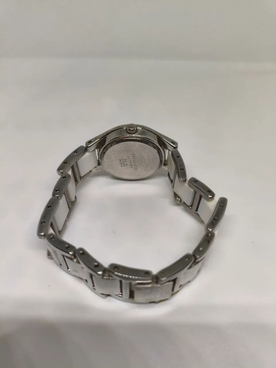 RELOGIO TECHNOS FEMININO BRANCO CERAMICA STRASS ORIGINAL - TAM 16CM - Foto 3