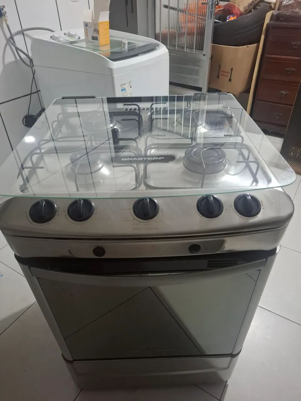 Fogão brastemp inox 