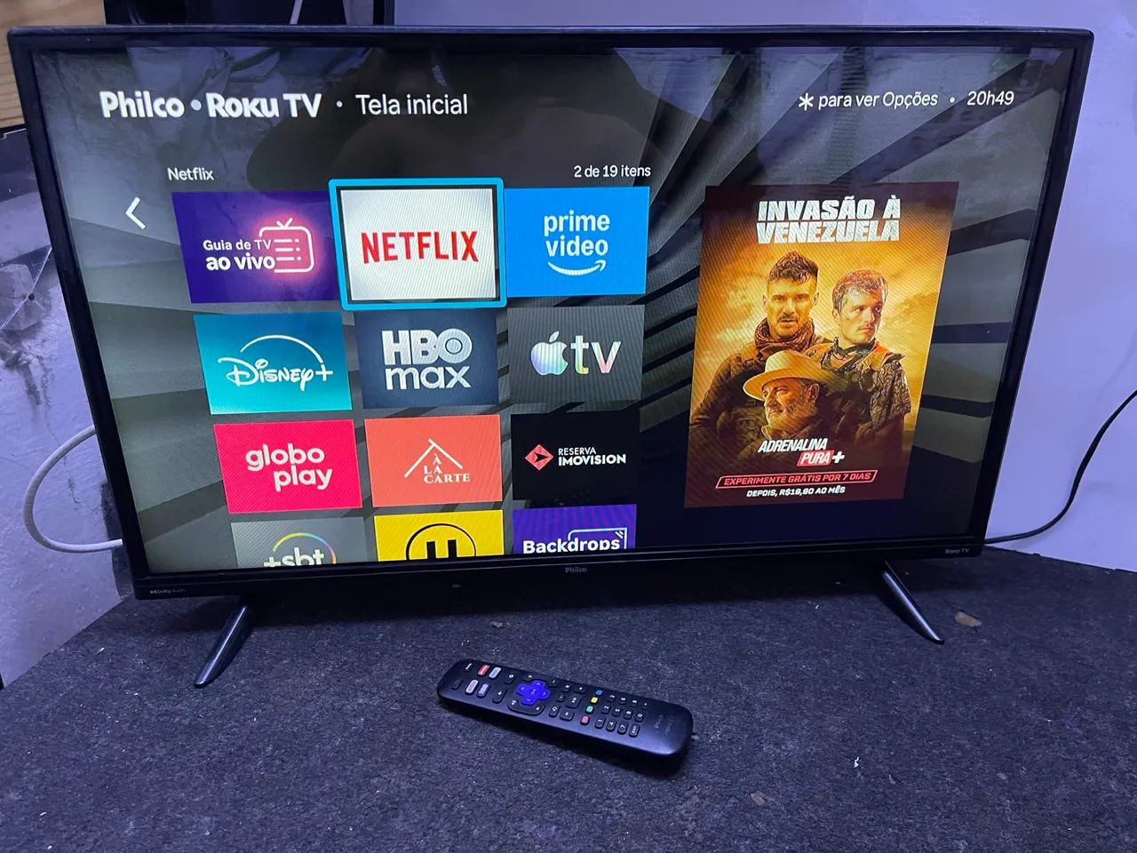 Smart TV Philco Roku 32 polegadas funcionando perfeitamente - Foto 5