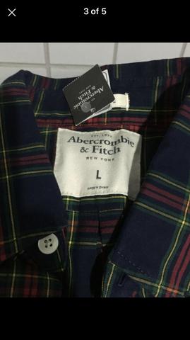 Camisa xadrez Abercrombie