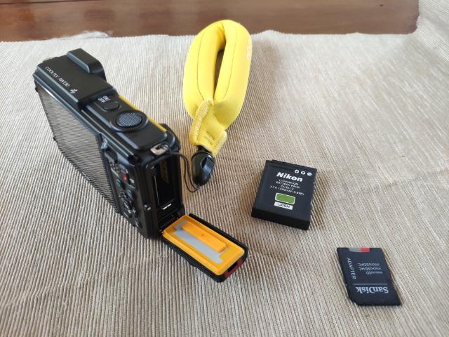 Câmera Nikon Coolpix AW130 à Prova Dágua FullHD Amarelo . NOVA - Foto 4