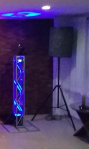 Kit som com iluminação para sua festa 200 reais