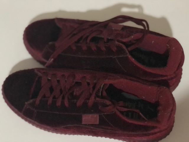 tenis puma veludo vinho