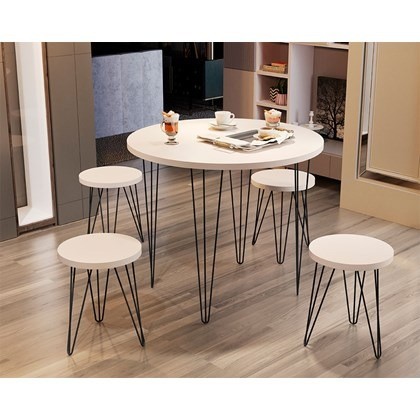 Mesa de Jantar JB 8080 com 4 Banquetas - Foto 2