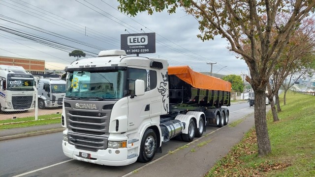 SCANIA R 440 TRUCADO 2013 C/ RETARDER + CAÇAMBA FACCHINI 2014