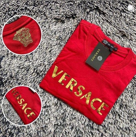 camiseta versace vermelha