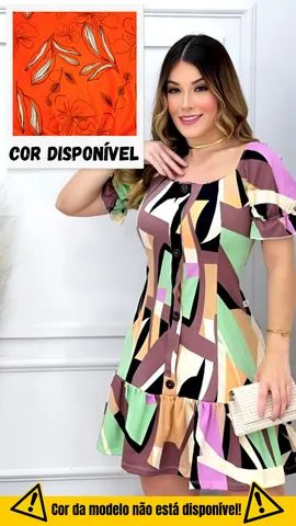 Kit 3 vestidos curtos liso estampas bolinha (Solicite nosso catálogo)  - Foto 2