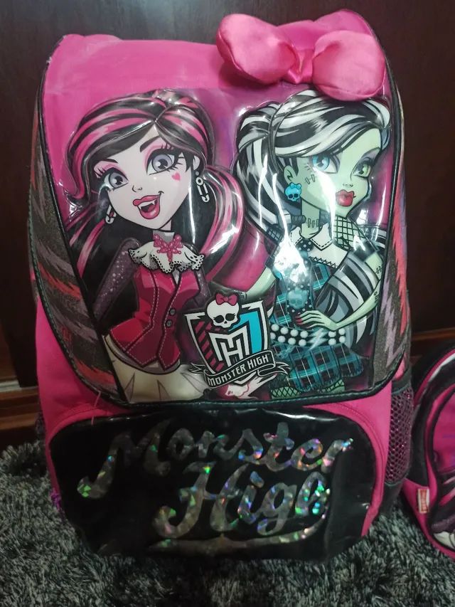 Mochila, Lancheira e Estojo Sestini grande Monsters High