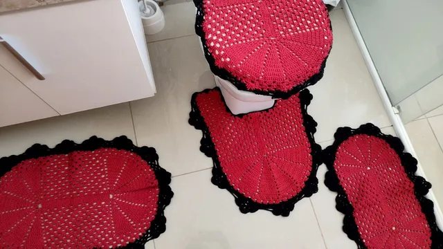 Jogo de Cozinha Croche 5 Peças | Produto Feminino Nunca Usado 49190786 |  enjoei