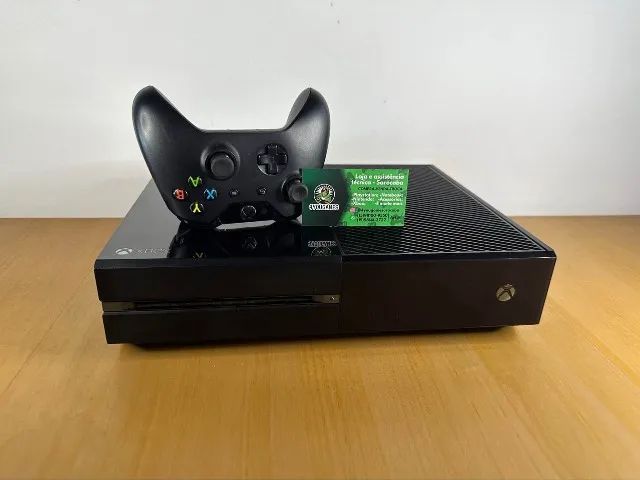 X-Box One 500GB Preto + 1 Jogo – MerontecShop/ A Loja da galera Gamer