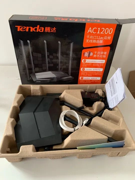 Roteador Tenda Ac11 Gigabit Ac 1200 1167 Mbps 5 Antenas T - Foto 5