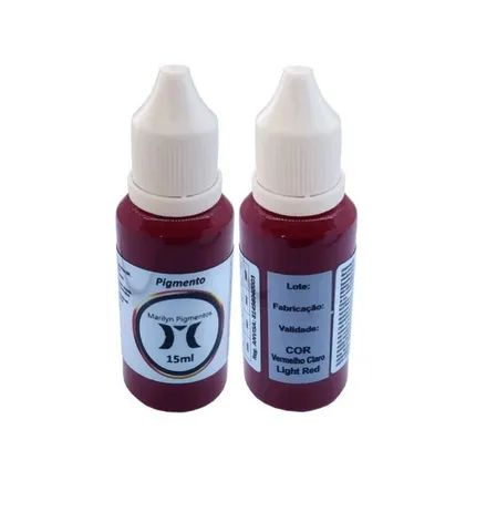 Pigmento Marilyn 15ml -  Vermelho Claro Light Red - Foto 2