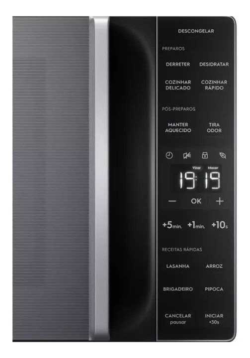 Micro-ondas Electrolux 23L cor Inox Efficient com Descongelamento Assistido ME23S 127v - Foto 3
