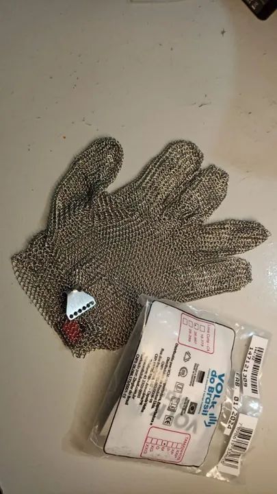 Luvas de Segurança em Aço Inox - Novo