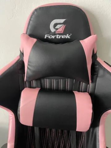 Cadeira gamer rosa Fortrek - Foto 2