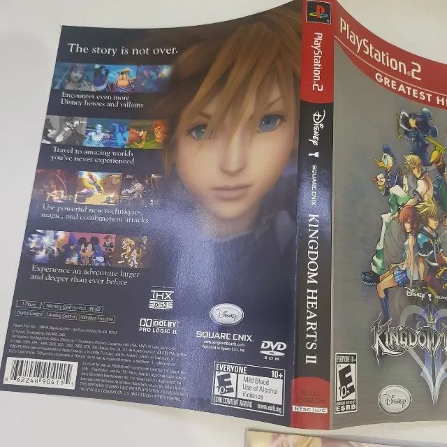 Encarte e manual Kingdom Hearts 2 playstation 2 ps2 - Foto 3