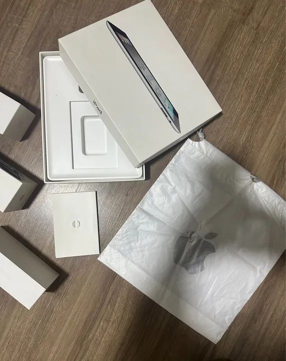 Caixas vazias de iPhone e IPad