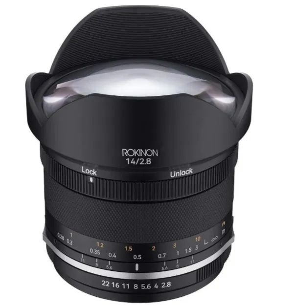 Lente Rokinon 14mm F2.8 Full Frame Ultra Angular para Canon EF - Lacrada
