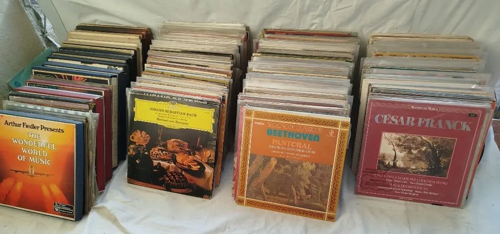 Coleção Disco Vinil Música Clássica. Média de 350 Discos. ESTUDO TROCA
