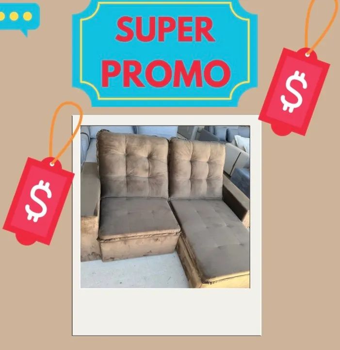 Super promoção sofá retrátil 
