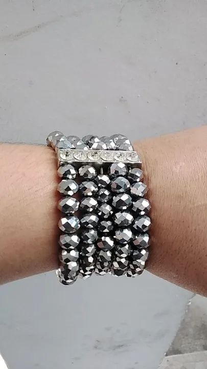 Conjunto de 3 peças de bijuteria prata - Foto 3