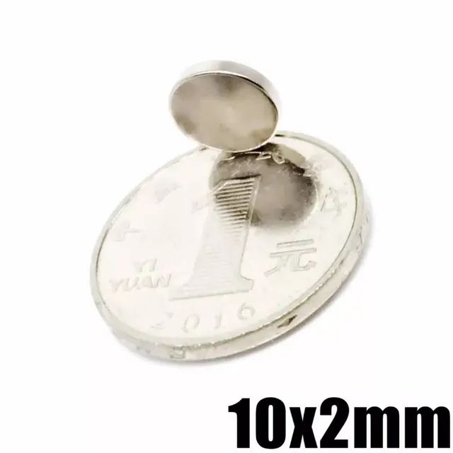 Imã neodimio 10x2mm super fortes 10 peças  - Foto 2