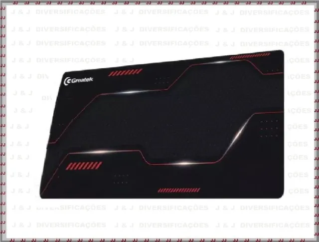 Mousepad Zeus Techno emborrachado e macio grande Greatek 30 x 70 cm