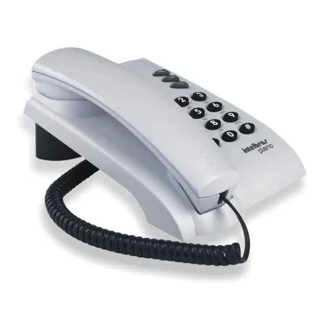Telefone intelbras com fio pleno Cinza -Aparelho Telefonico -Loja Coimbra Computadores - Foto 3