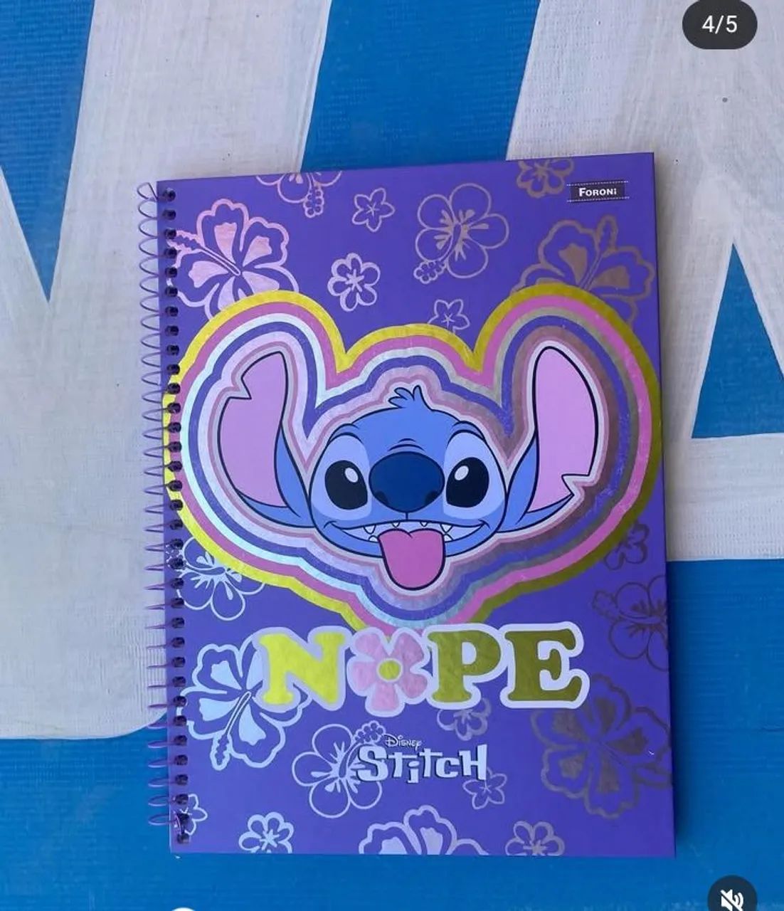Kit 8 Cadernos  Disney Stitch - NOPE