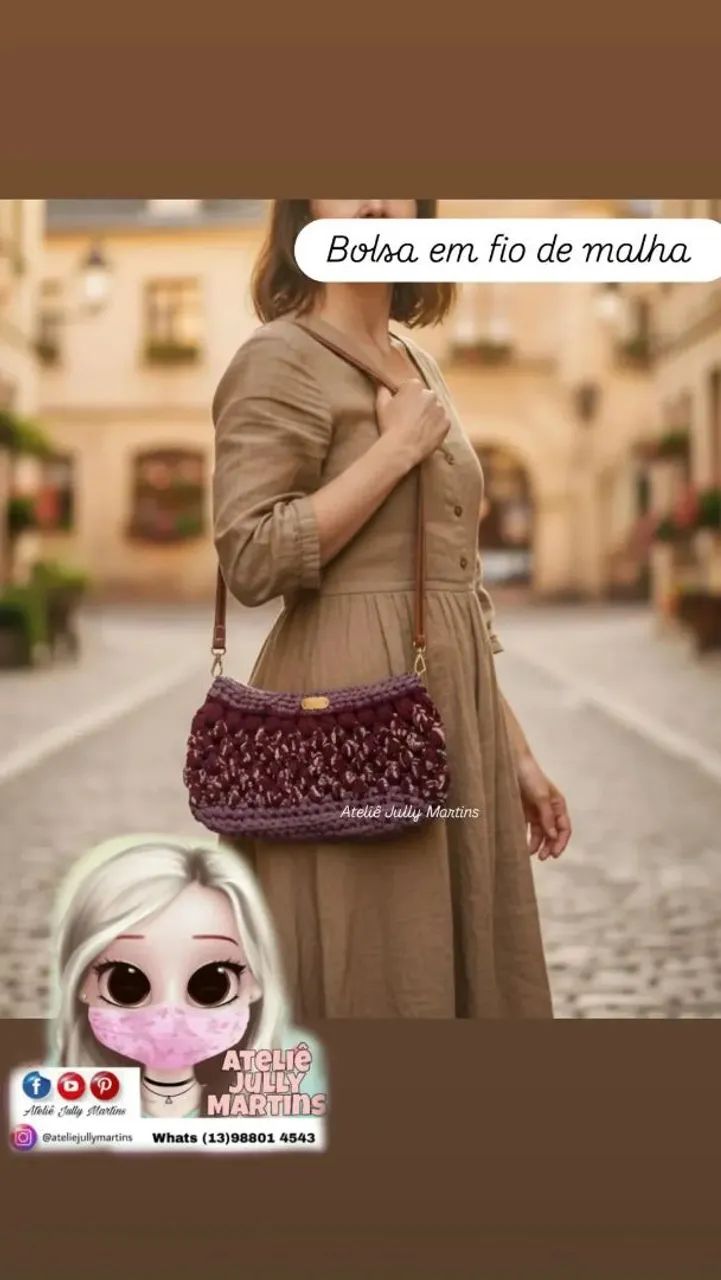 Bolsa em Fio de Malha64293687466881120