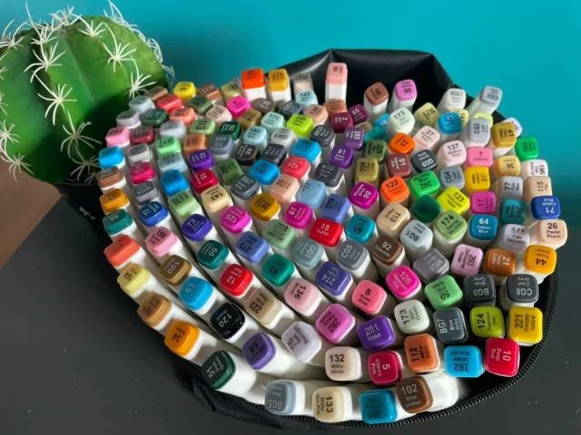 Kit com Marcadores de Texto com 168 Cores NOVO