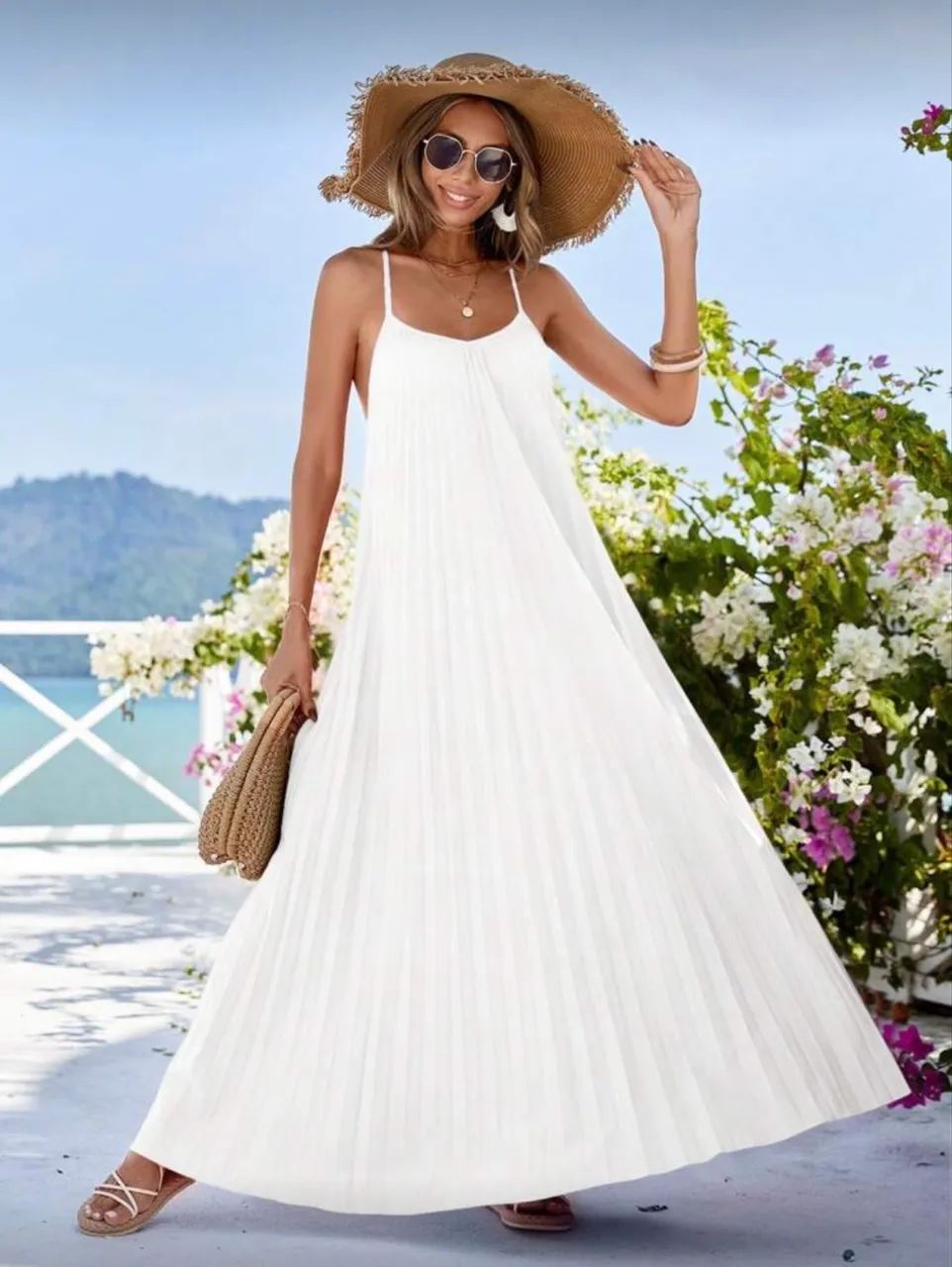 Vestido branco longo - Foto 3