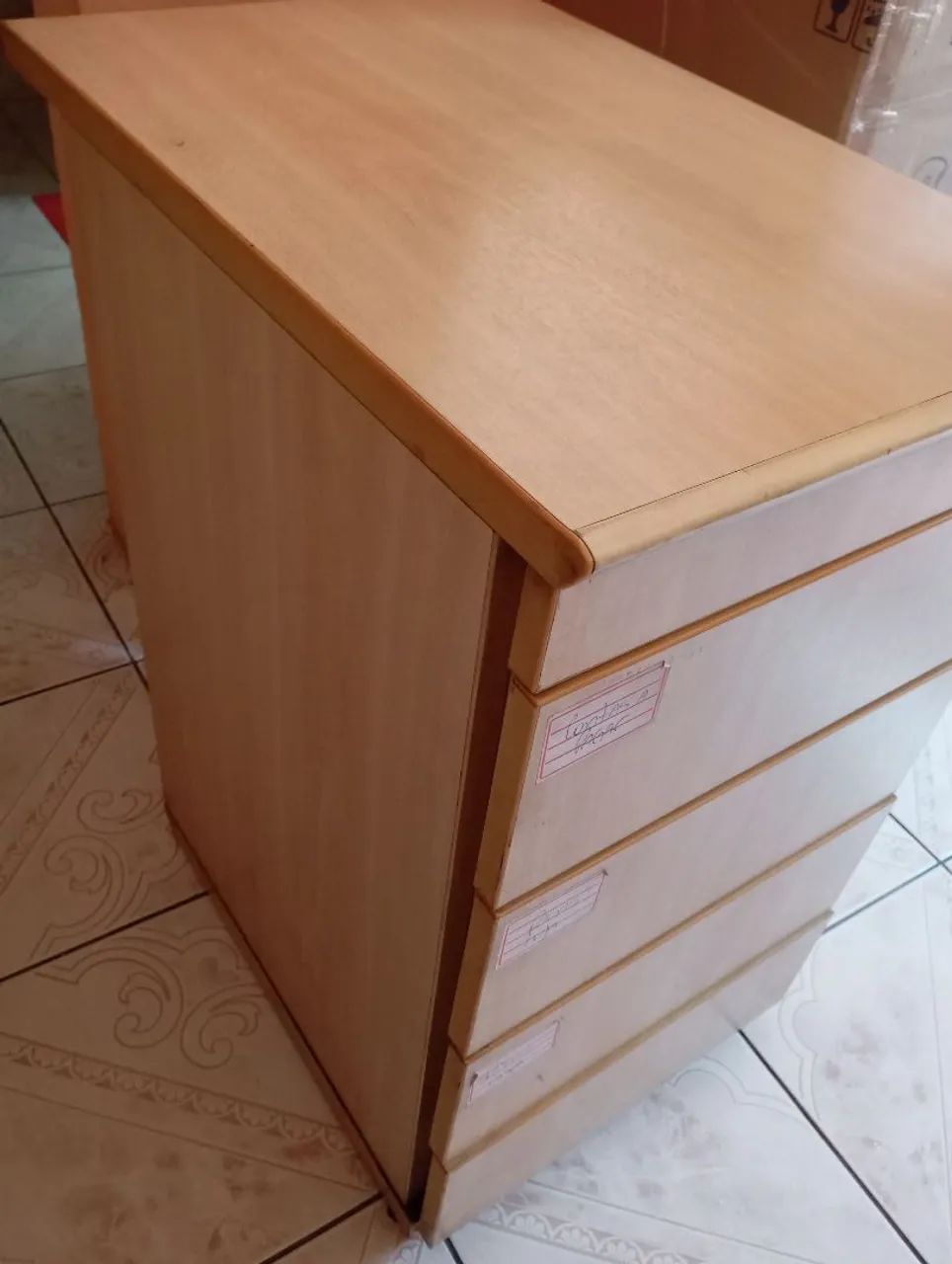 Gaveteiro 4 Gavetas Madeira sem chave - Foto 2