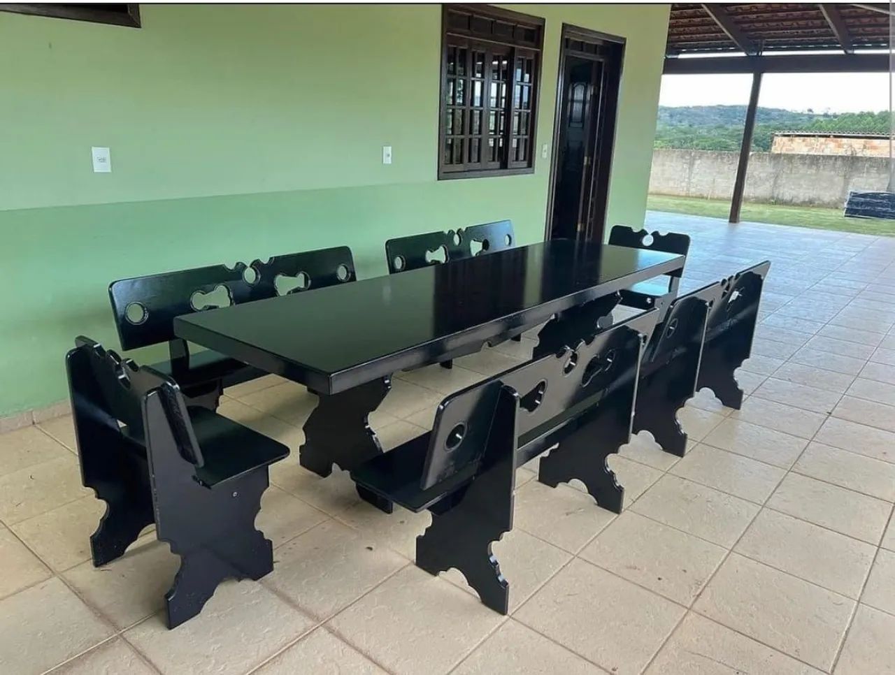 Mesa de Jantar Branca Moderna com cadeiras! - Foto 5
