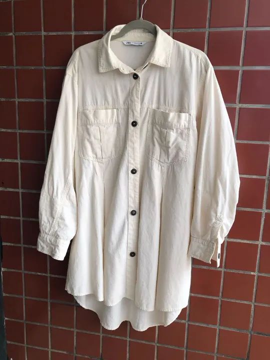 Vestido Camisa Zara Oversized  - Tamanho M