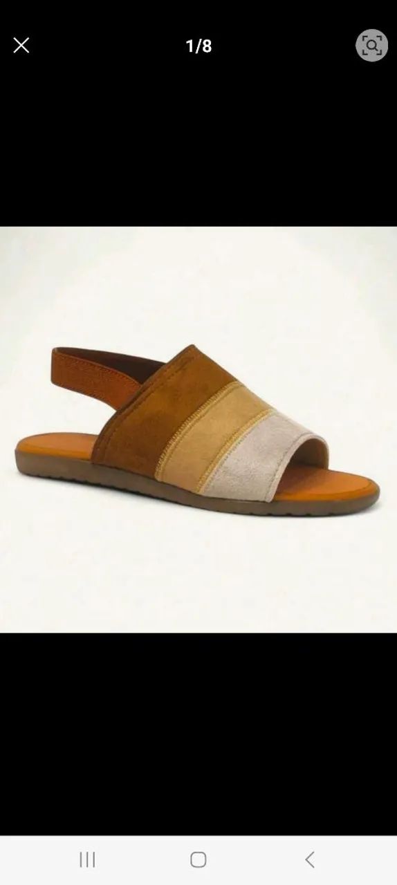 Sandália caramelo com design moderno - Foto 6